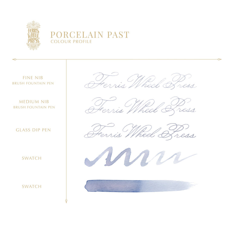 Ferris Wheel Press Bottled Ink in Porcelain Past - 38 mL