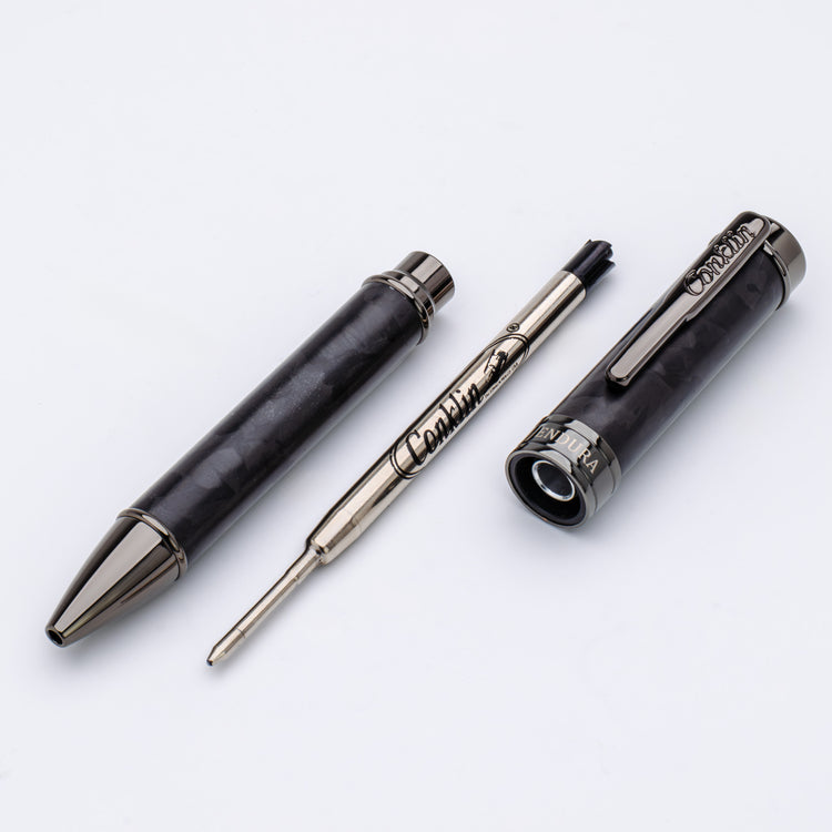 Conklin Endura Ballpoint Pen in Forged Carbon Fiber with Gunmetal Trim - Limited Edition