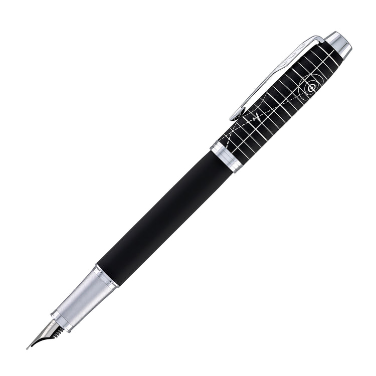 Parker IM Premium Fountain Pen in Legacy of Flight with Chrome Trim - Fine Point