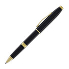 Cross Foundry Rollerball Pen in Glossy Black Lacquer with PVD Gold Appointments