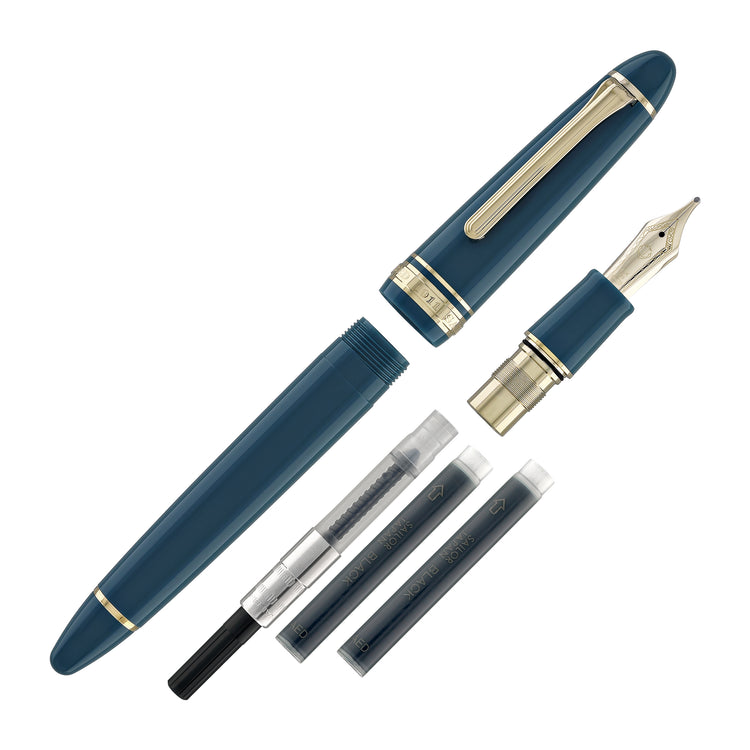 Sailor 1911 Large Fountain Pen in Green - 14kt Gold Nib