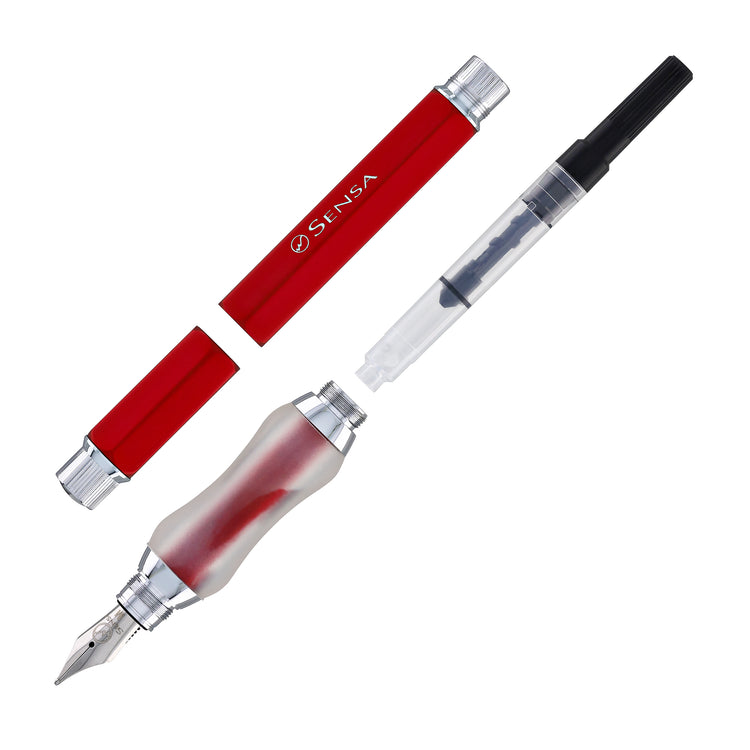 Sensa Sensagraph Fountain Pen in Cardinal Red