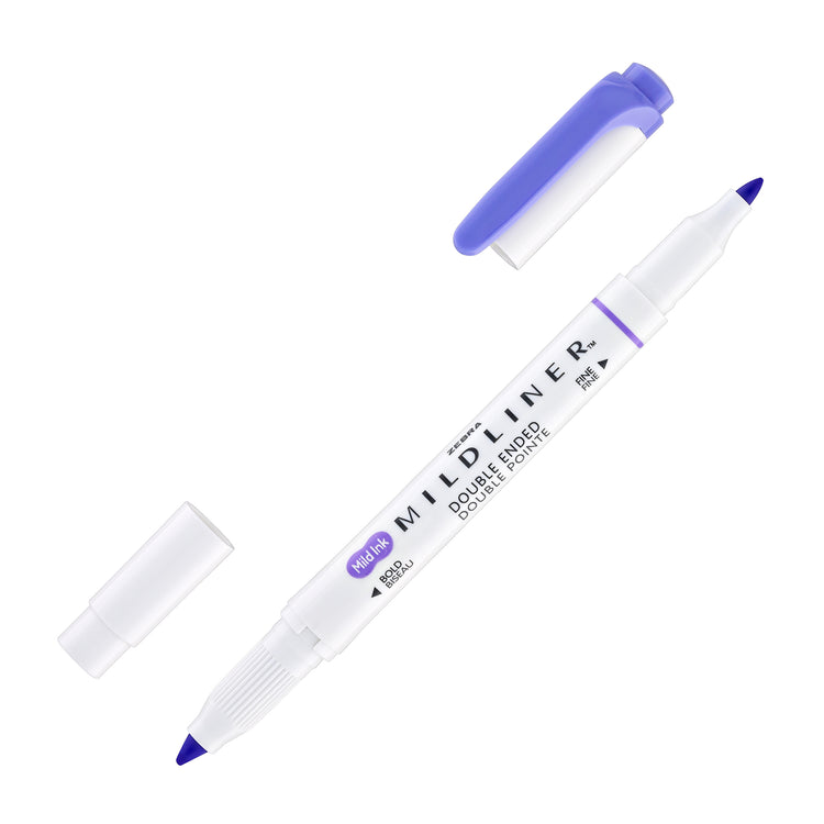 Zebra Mildliner Dual-Tip Highlighter in Lavender