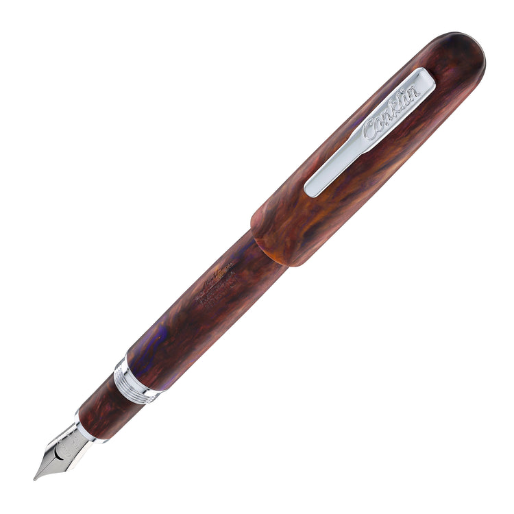 Conklin Streamline Fountain Pen in Matte Sunset Medley with Chrome Trim - Limited Edition