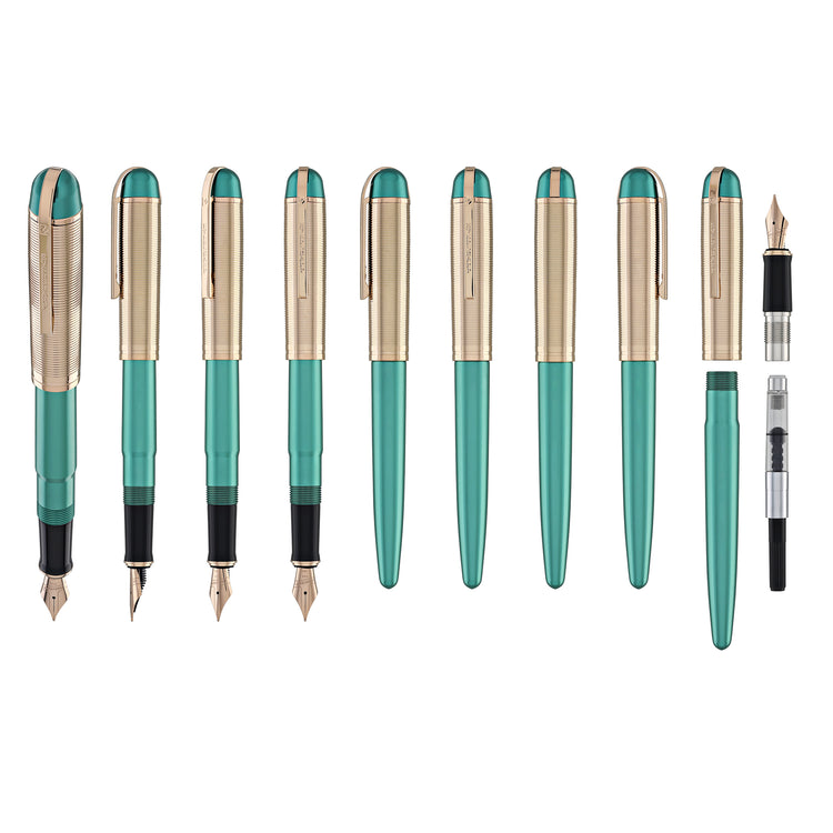 Wahl Eversharp Skyline Fountain Pen in Emerald with Rose Gold Trim