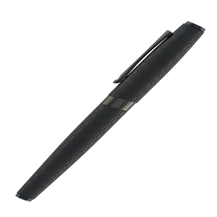 Diplomat Cobra Rollerball Pen in Matte Black Guilloche