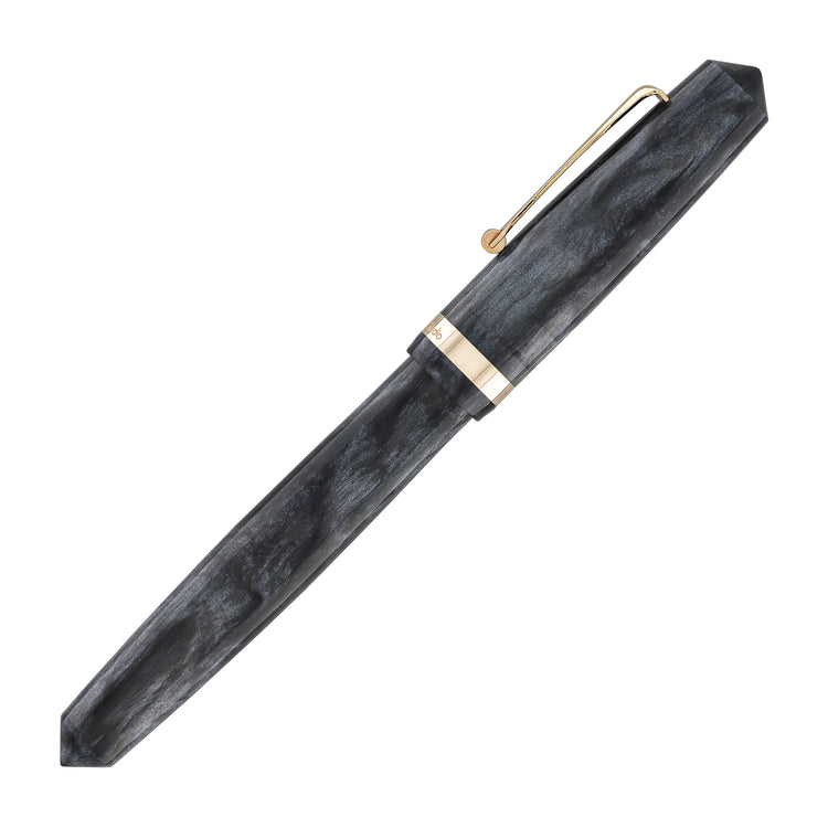 OMAS Studio Fountain Pen in Grigio Luminoso with Rose Gold Trim