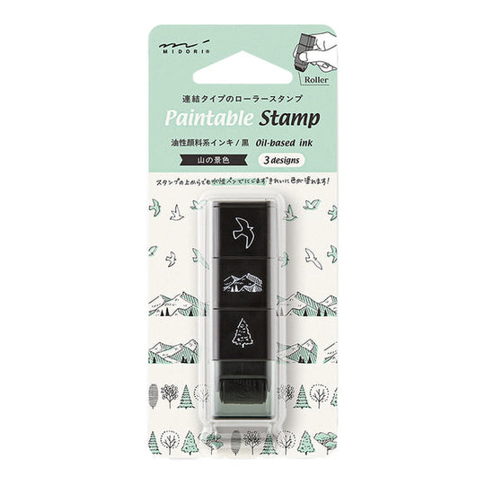 Midori Paintable Roller Stamp in Mountain View