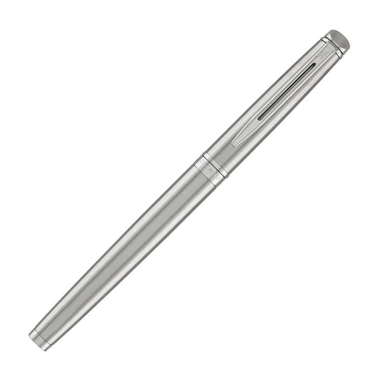 Waterman Hemisphere Fountain Pen in Stainless Steel with Chrome Trim