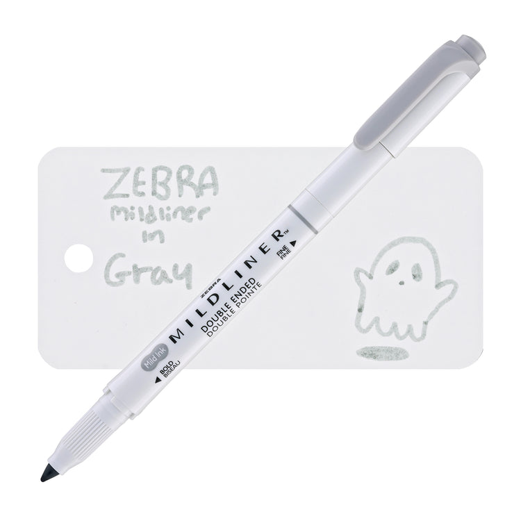 Zebra Mildliner Dual-Tip Highlighter in Gray