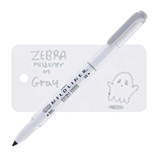 Zebra Mildliner Dual-Tip Highlighter in Gray