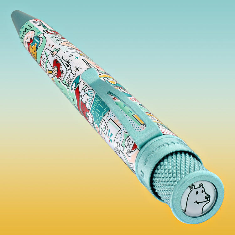Retro 51 Goldspot Exclusive Tornado Rollerball in Elf Ink Works Artist Proof