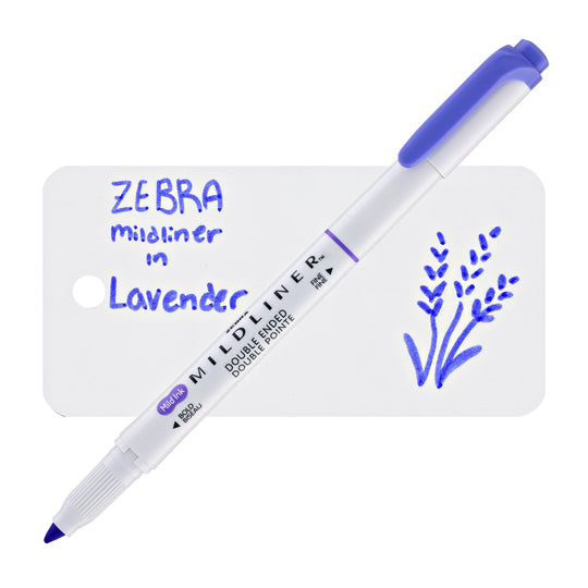 Zebra Mildliner Dual-Tip Highlighter in Lavender