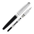 Caran d'Ache Leman Fountain Pen in Damier Gift Set with Leather Case - Special Edition