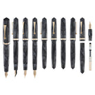 OMAS Studio Fountain Pen in Grigio Luminoso with Rose Gold Trim