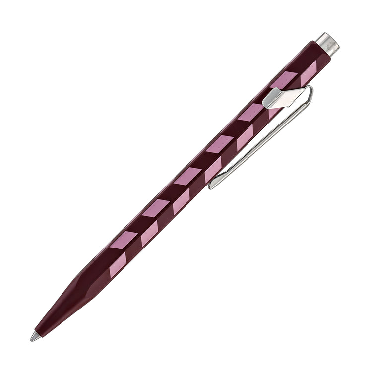 Caran d'Ache 849 Mosaic Ballpoint Pen in Garnet Red