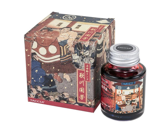 Taccia Ukiyo-e Fountain Pen Ink III in Kuniyoshi-Akane (Crimson Red) - 40mL