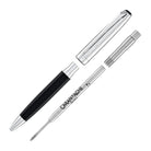 Caran d'Ache Leman Ballpoint Pen in Damier Gift Set with Leather Case - Special Edition