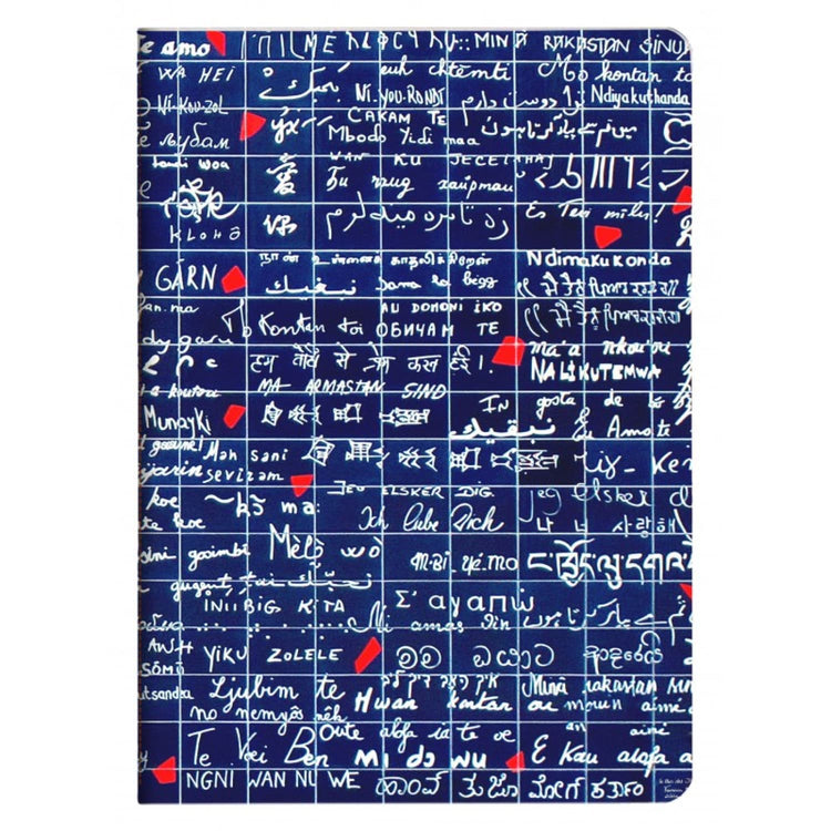 Clairefontaine Le Mur Des Je t’aime Sewn Spine Notebook A5 Lined in The Wall of Love Notebooks Journals