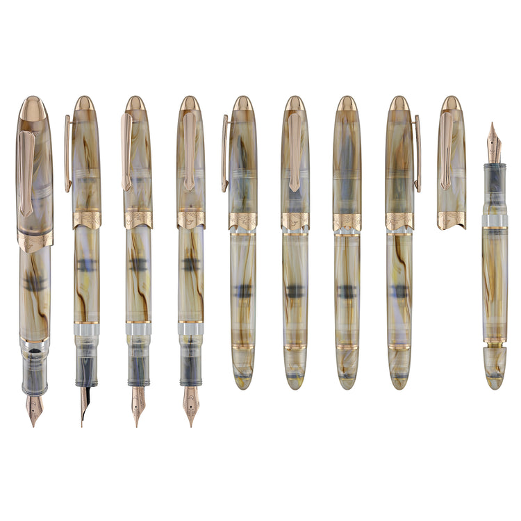 Nahvalur Horizon Fountain Pen in Pearl