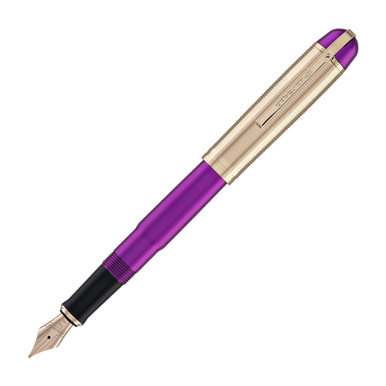 Wahl Eversharp Skyline Fountain Pen in Royal Purple with Rose Gold Trim