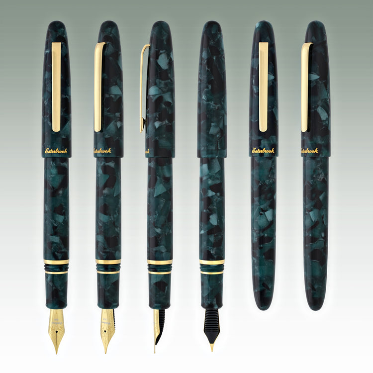 Esterbrook Estie Fountain Pen in Evergreen with Gold Trim