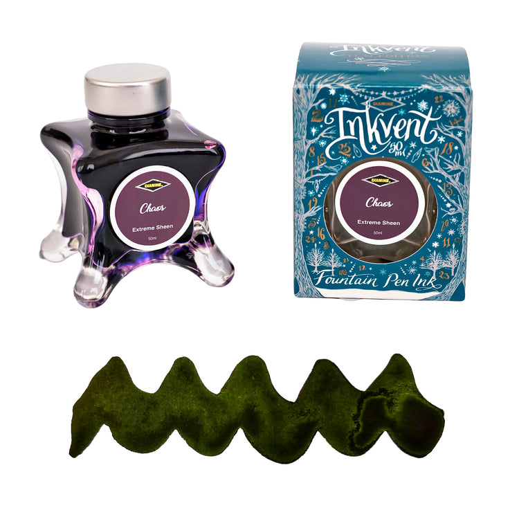 Diamine Inkvent Teal Edition Extreme Sheen Bottled Ink in Chaos - 50 ml