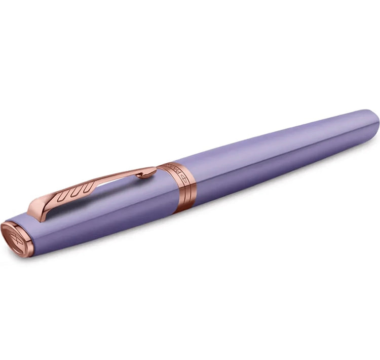 Parker Meridian Fountain Pen in Lilac Lacquer with Pink Gold Trim - Fine