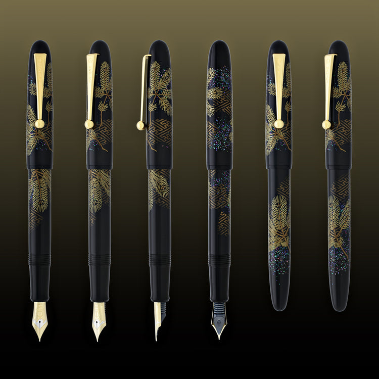 Namiki Yukari Fountain Pen in Pine Needle - 18K Gold