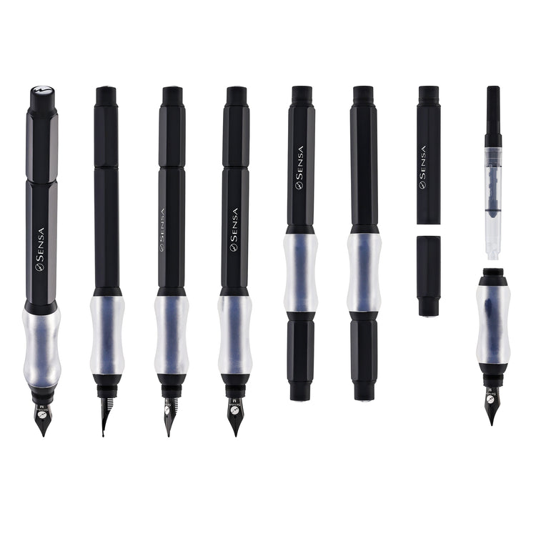 Sensa Sensagraph Fountain Pen in Raven Black