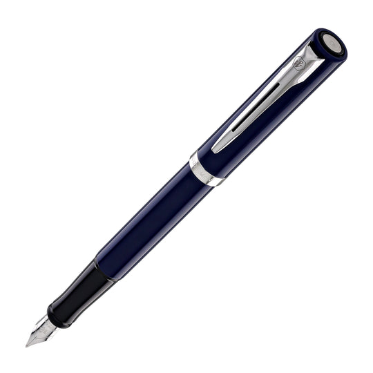 Waterman Impression Fountain Pen in Blue with Palladium Coated - Fine Point
