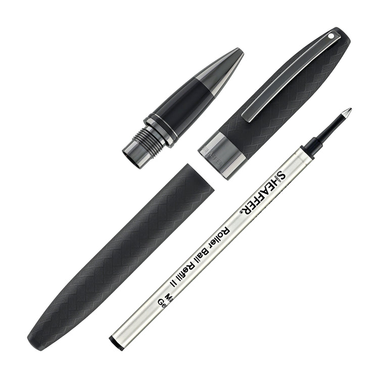 Sheaffer Legacy Chevro Rollerball Pen in Matte Black with PVD Gunmetal
