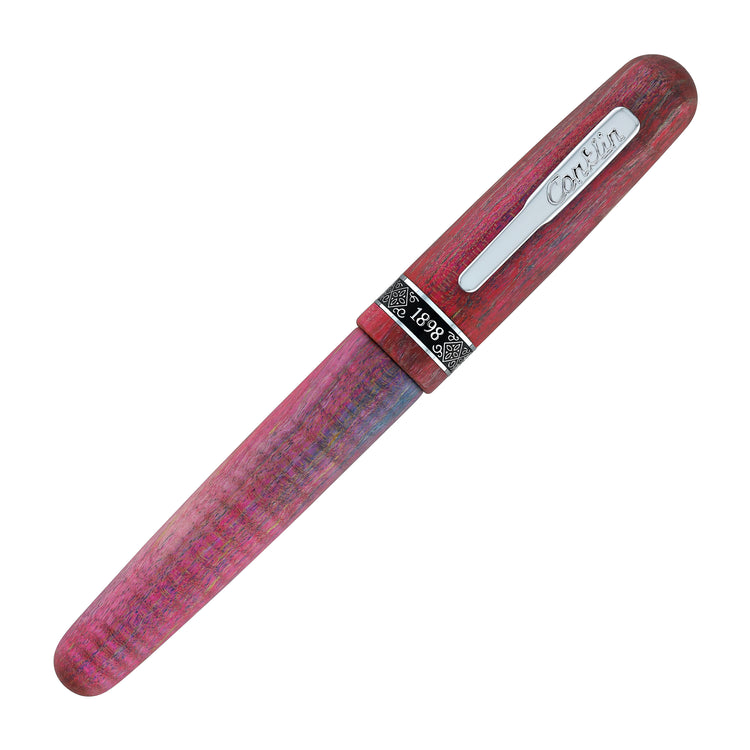 Conklin 1898 Stabilized Wood Fountain Pen in Matte Purple with Chrome Trim - Limited Edition