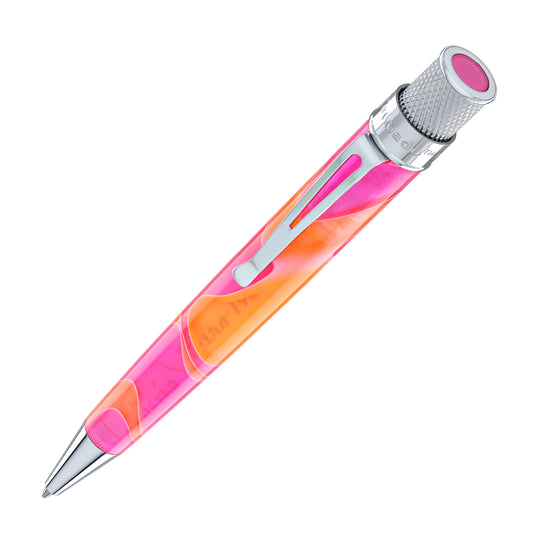 Retro 51 Tornado Cosmic Swirl Rollerball Pen in Pink & Orange