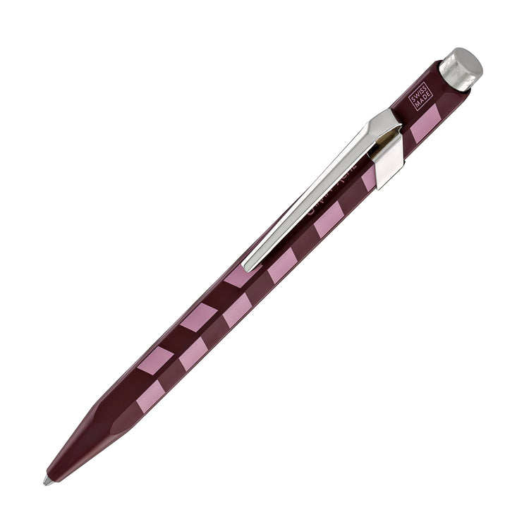 Caran d'Ache 849 Mosaic Ballpoint Pen in Garnet Red