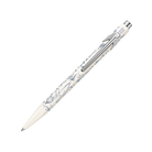 Caran d'Ache 849 Toile de Jouy Ballpoint Pen in White - Medium Point