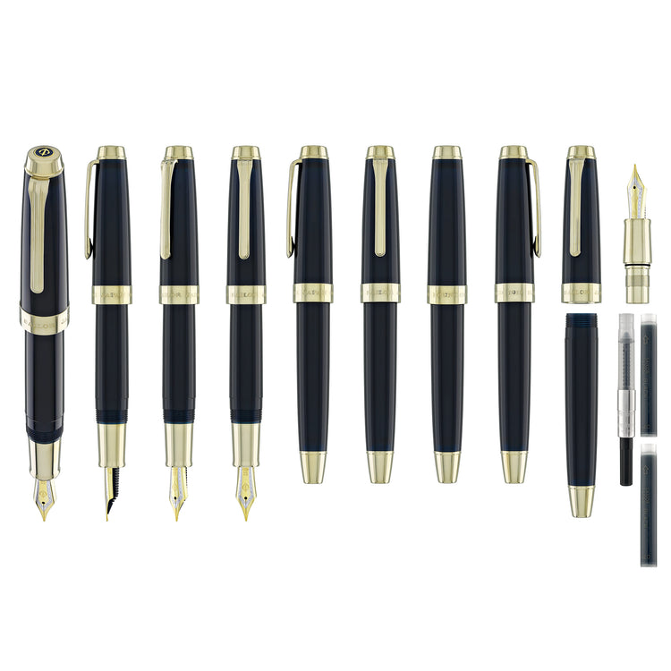 Sailor Professional Gear Anchor Fountain Pen in Blue Dawn - 21K Gold Nib