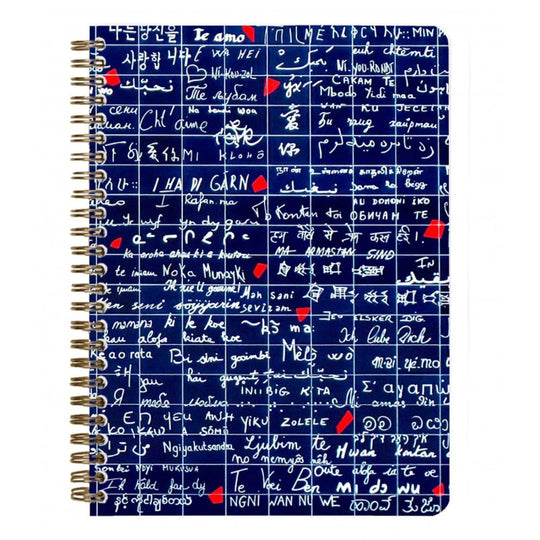 Clairefontaine Le Mur Des Je t'aime Wirebound Notebook A5 Lined in The Wall of Love