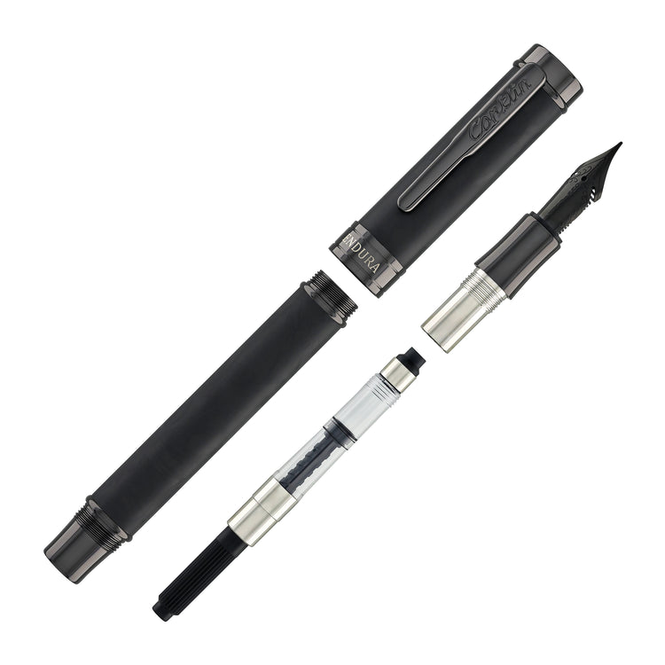Conklin Endura Fountain Pen in Forged Carbon Fiber with Gunmetal Trim - Limited Edition