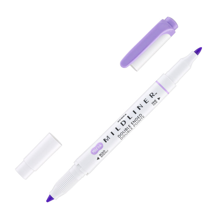 Zebra Mildliner Dual-Tip Highlighter in Violet