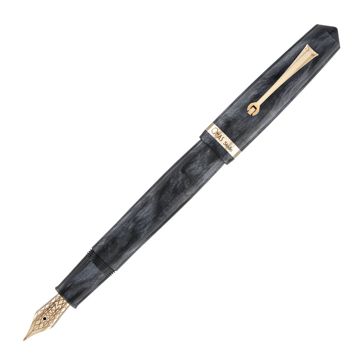 OMAS Studio Fountain Pen in Grigio Luminoso with Rose Gold Trim