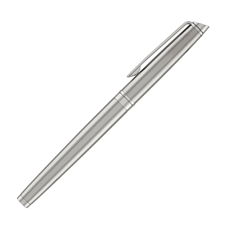 Waterman Hemisphere Fountain Pen in Stainless Steel with Chrome Trim