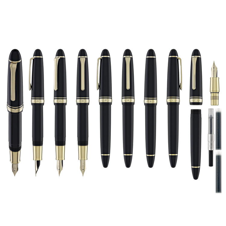 Sailor 1911 Casual L Stable Fountain Pen in Muted Black, Gold Trim