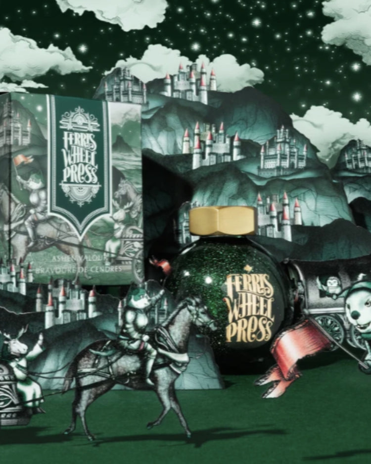 Ferris Wheel Press Ferritales The Book of Knight Series Bottled Ink in Ashen Valour