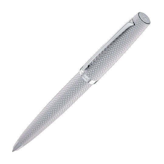 Diplomat Viper Ballpoint Pen in Silver Guilloche
