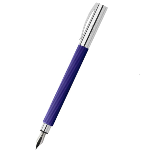 Faber-Castell Ambition Italic Fountain Pen in Midnight Mauve
