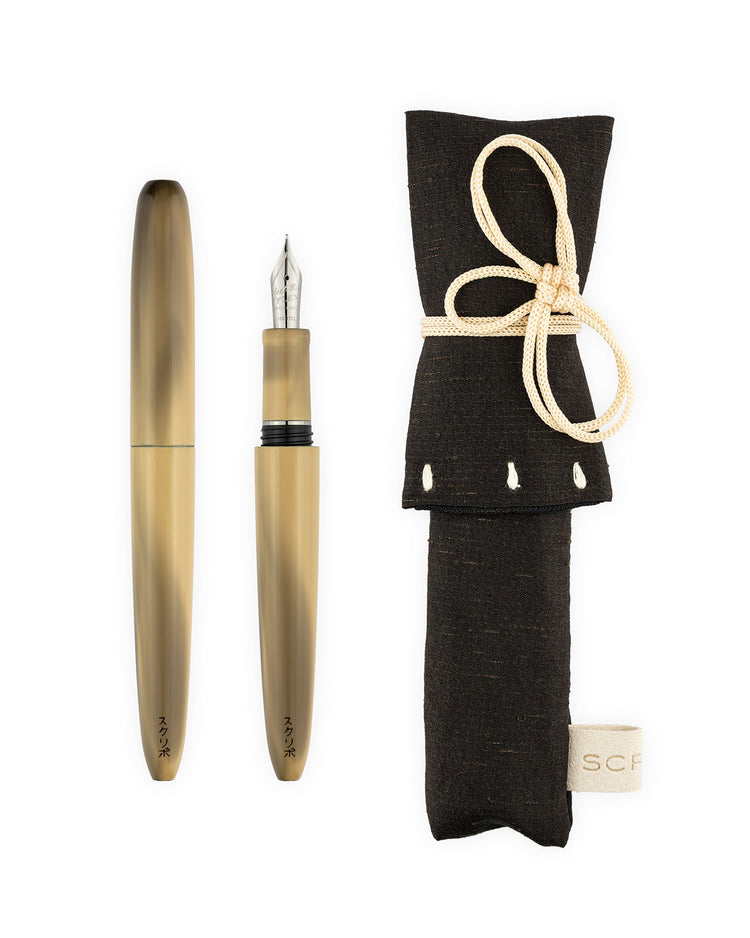 Scribo Piuma Fountain Pen in Hane Murakumo with Ruthenium Trim