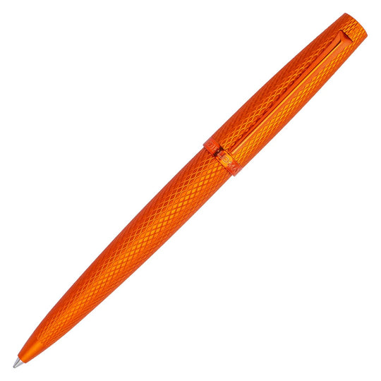 Diplomat Viper Ballpoint Pen in Orange Guilloche