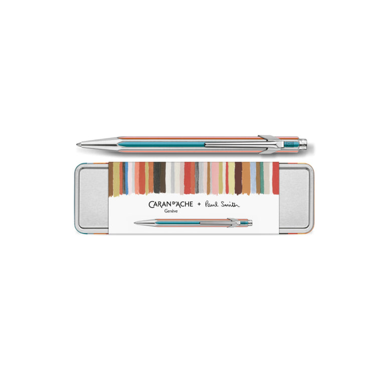Caran d'Ache 849 Paul Smith 5 Ballpoint Pen in Silver - Medium