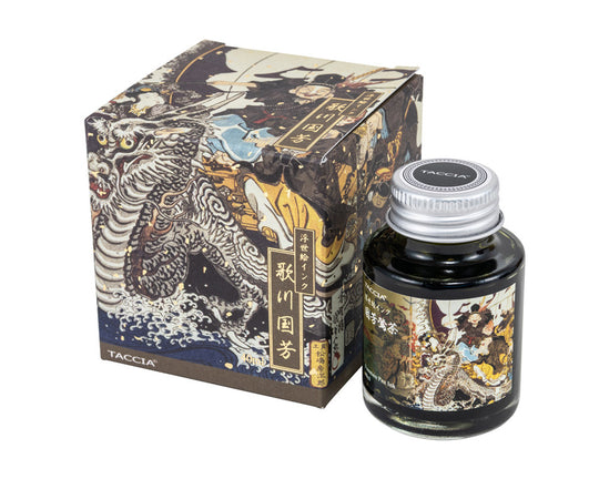 Taccia Ukiyo-e Fountain Pen Ink III in Kuniyoshi-Uguisucha (Olive brown) - 40mL